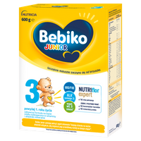 Bebiko Junior 3 Odżywcza formuła na bazie mleka dla dzieci powyżej 1. roku życia 3x600g