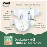 Moomin Baby 4 Maxi 7–14 kg (42 szt), eko pieluszki