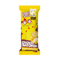 BeRAW Kids Choco Batonik oblany czekoladą smak bananowy 25 g