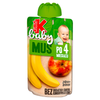 Kubuś Baby Mus po 4 miesiącu jabłko banan 100 g