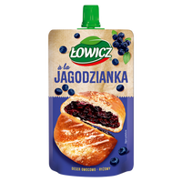 Łowicz Deser owocowo-ryżowy RÓŻNE SMAKI jagodzianka drożdżówka 6 x 100 g