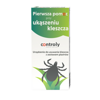 Controly zestaw do usuwania kleszczy pęseta wielorazowa z plastrami