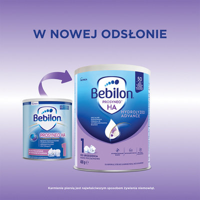 Bebilon Prosyneo HA 1 mleko modyfikowane Hydrolyzed Advance mleko początkowe od urodzenia ZESTAW 2 x 400 g