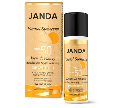 Jadna Krem Parasol Słoneczny SPF 50 wysoka ochrona 50 ml