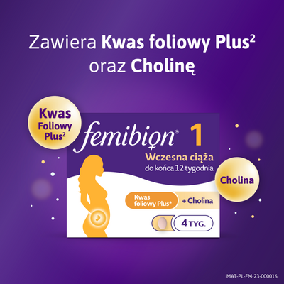 Femibion 1 Wczesna Ciąża Suplement diety 28tab