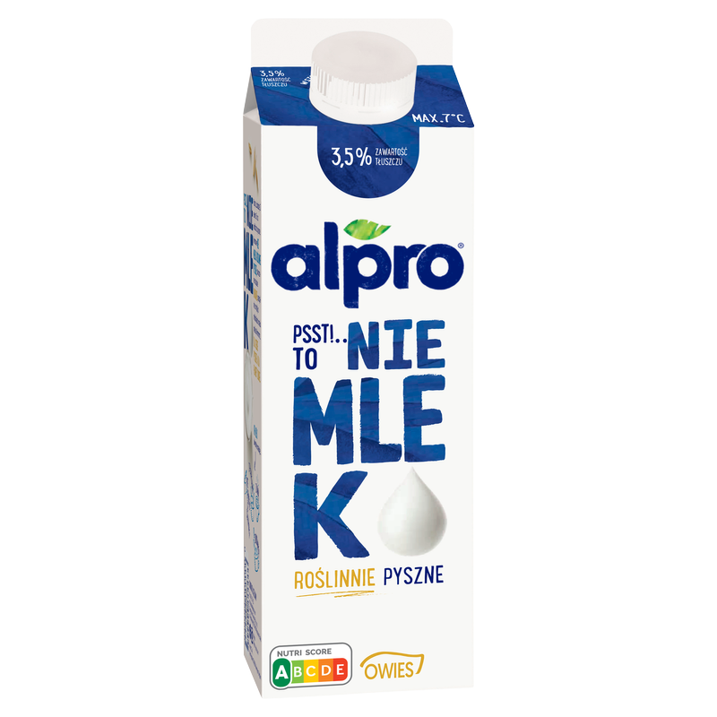 Alpro Psst! To nie mlek Napój owsiany 3,5 % 1L