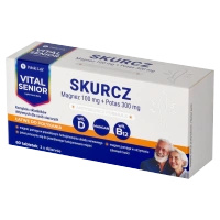 Vital Senior Skurcz MAGNEZ, WITAMINA D łatwe do połykania 60 tabletek