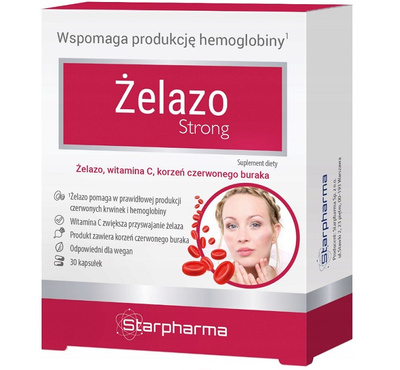 Starpharma żelazo strong ODPORNOŚĆ METABOLIZM 30 kapsułek