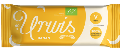 Zmiany Zmiany baton URWIS bananowy zdrowe przekąski 40 g