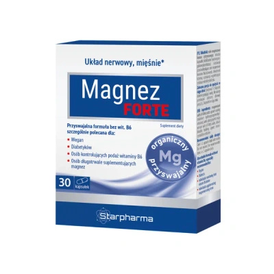 Starpharma Magnez Strong cytrynian magnezu na zmęczenie 30 kapsułek