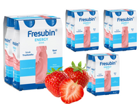 Fresubin® Energy Drink, smak truskawkowy, ZESTAW 16 x 200 ml.  Żywność specjalnego przeznaczenia medycznego. Dieta na Start