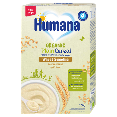 Humana Organic Kaszka bezmleczna kaszka manna po 4. miesiącu 200 g