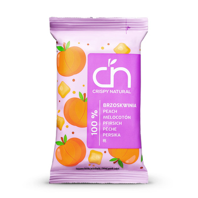 Crispy Natural Chipsy ZESTAW Jabłko, Brzoskwinia, Mango, Ananas 100% suszone owoce BEZ cukru