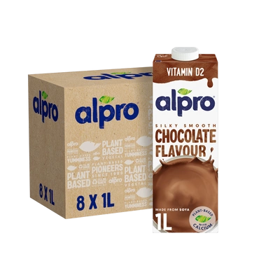 Alpro napój sojowy czekoladowy ZESTAW  8x1L