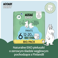 Muumi Baby Pants 6 Junior 12-20 kg (52 szt), eko pieluchomajtki