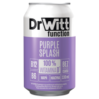 Dr Witt Function Purple Splash Gazowany napój owocowy o smaku gruszki i lawendy 330 ml