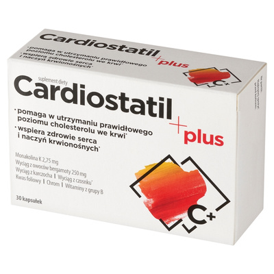 Cardiostatil Plus cholesterol monakolina 30 kapsułek