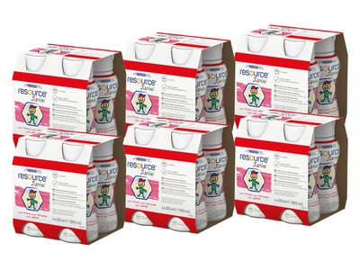 Nestlé Resource Junior Preparat odżywczy w płynie dla dzieci smak truskawkowy 24 x 200 ml