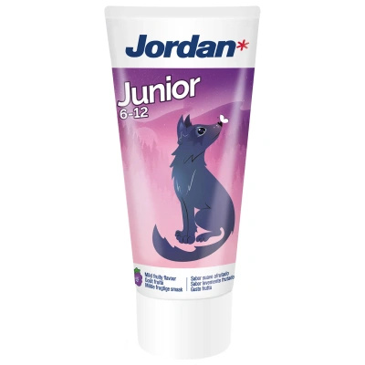 Jordan Junior pasta do zębów dla dzieci z fluorem OWOCOWA 6-12 lat 50 ml