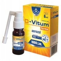 D-Vitum Forte 1000 j.m. aerozol powyżej 3 lat ODPORNOŚĆ 6 ml