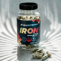 Allnutrition iron sr ŻELAZO witamina C B12 B6 120 kapsułek