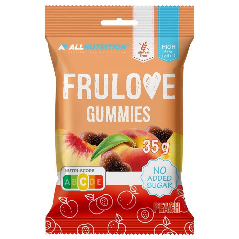 Allnutrition FRULOVE Gummies żelki bez cukru bez żelatyny FIT BRZOSKWINIOWE 35 g