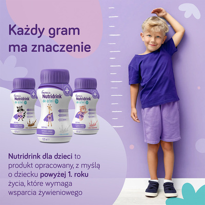 Nutridrink dla dzieci o smaku czekoladowo-karmelowym ZESTAW 24 x 125 ml
