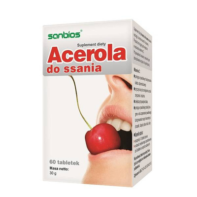 SANBIOS Acerola do ssania z witaminą C 60tab HIT