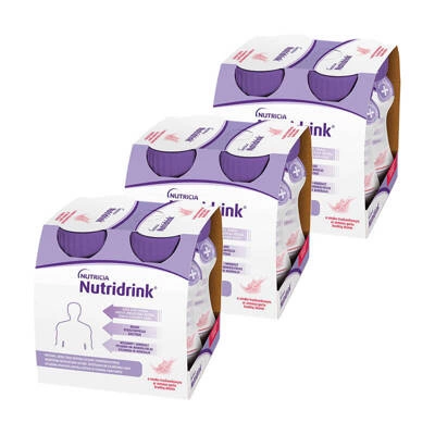 Nutridrink o smaku truskawkowym ZESTAW 12 x 125 ml