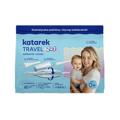 Katarek Travel 2w1 aspirator kataru IDEALNY NA PODRÓŻ 1 sztuka