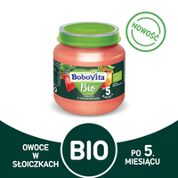 Bobovita BIO Deserek jabłko i truskawka po 5. miesiącu 125g