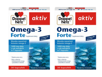 Doppelherz aktiv Omega-3 FORTE ZESTAW 2 x 30 kapsułek
