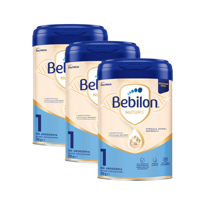 Bebilon NUTURIS 1 mleko początkowe od urodzenia ZESTAW 3 x 750 g