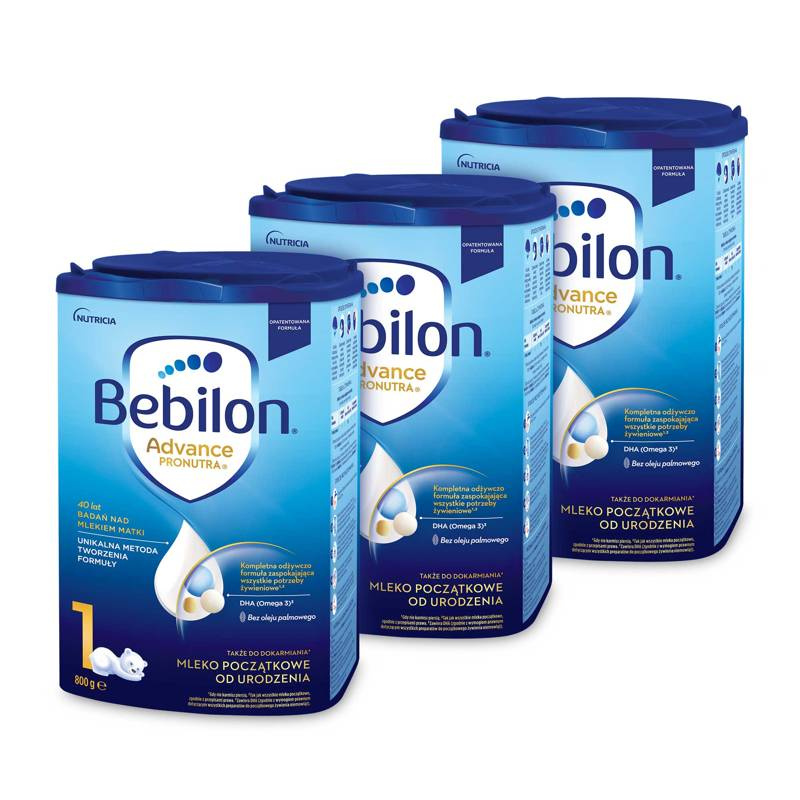 Bebilon 1 z Pronutra-ADVANCE mleko ZESTAW 3x800g