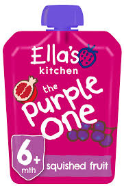 Ella's Kitchen BIO deserek puree owocowe z czarną porzeczką ZESTAW 3 x 90 g