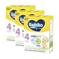 BEBIKO JUNIOR NUTRIflor Expert 4 formuła na bazie mleka, powyżej 2. roku życia ZESTAW 3 x 550 g