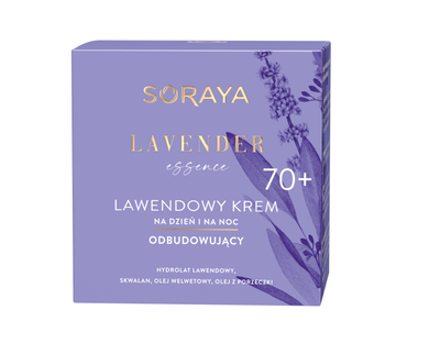 Soraya laveder essence lawendowy krem odbudowujący na dzień i noc 70+ 50ml