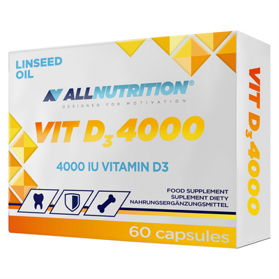 Allnutrition Witamina D3 4000 + k2 ODPORNOŚĆ ZESTAW 2 x 60 kapsułek + D3 4000 60 kapsułek GRATIS!