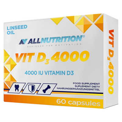 Allnutrition witamina D3 4000 ODPORNOŚĆ 60 kapsułek GRATIS