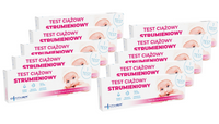 Diather Test ciążowy hCG strumieniowy ZESTAW 10 opakowań