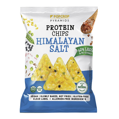 Popcrop chrupki piramidki proteinowe o smaku soli himalajskiej bezglutenowe 60 g