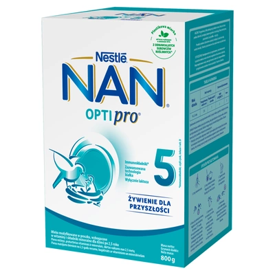NAN Optipro 5 mleko modyfikowane po 2,5 roku 800 g (2x400g) Karton
