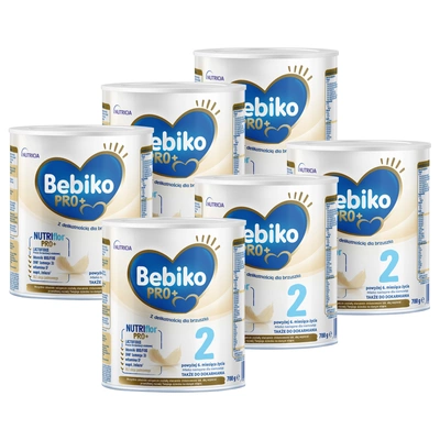 Bebiko Pro+ 2 Mleko następne dla niemowląt powyżej 6. miesiąca życia ZESTAW 6 x 700 g