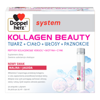 Doppelherz system KOLLAGEN BEAUTY smak POMARAŃCZA I MARAKUJA 30 ampułek po 25 ml