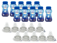 Bebilon 1 Advance Pronutra Mleko początkowe od urodzenia w płynie RTF 10 x 200 ml + 10 jednorazowych smoczków