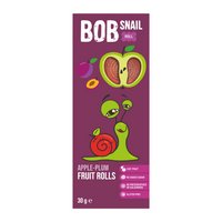 Bob Snail Rollsy owocowe Jabłko Śliwka 30 g