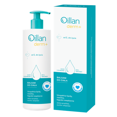 Oillan Derm+ Balsam do ciała NAWILŻA, ŁAGODZI 400 ml