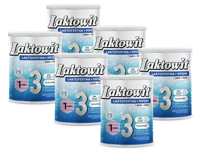 Laktowit 3 LAKTOFERYNA+MFGM powyżej 1. roku ZESTAW 6 x 400 g