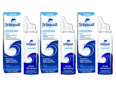 STERIMAR fizjogoliczny spray do nosa izotoniczna woda morska ZESTAW 3 x 100 ml