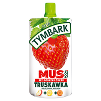 Tymbark Mus 100 % z owoców i marchwi truskawka jabłko banan marchew 120 g